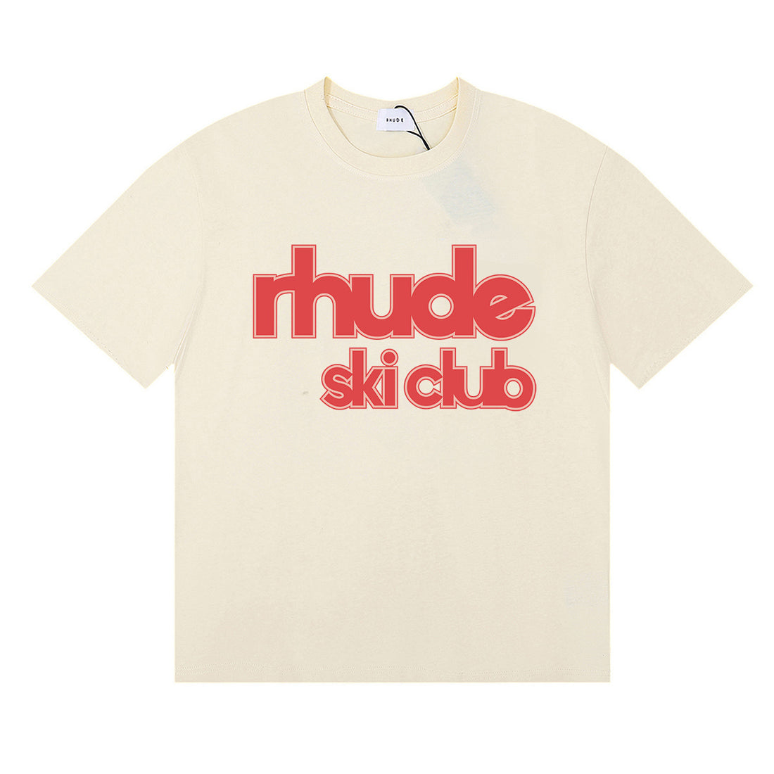 Rhude Ski Club Logo Tee (Black, White & Cream)