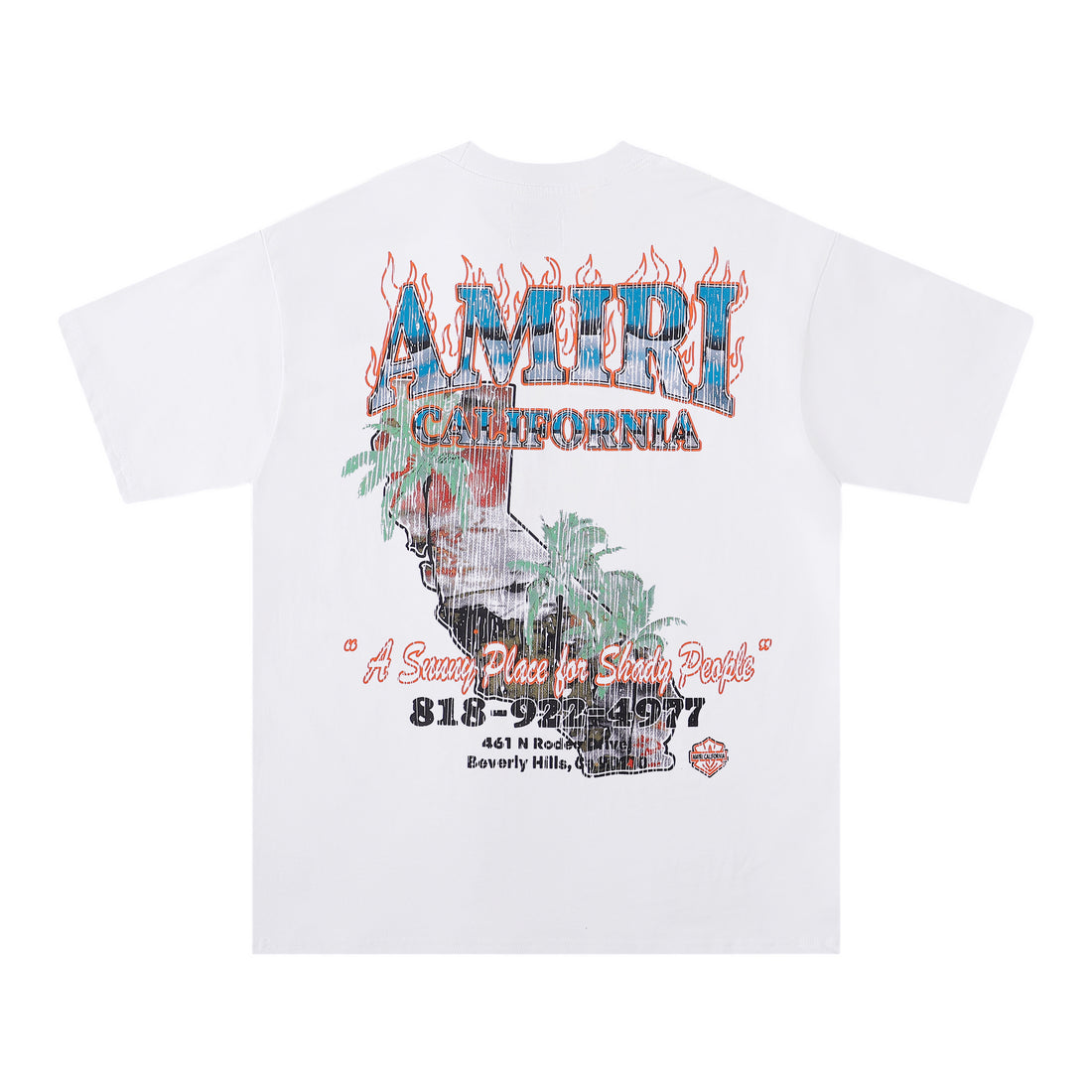 Amiri California Flame Tee (White)