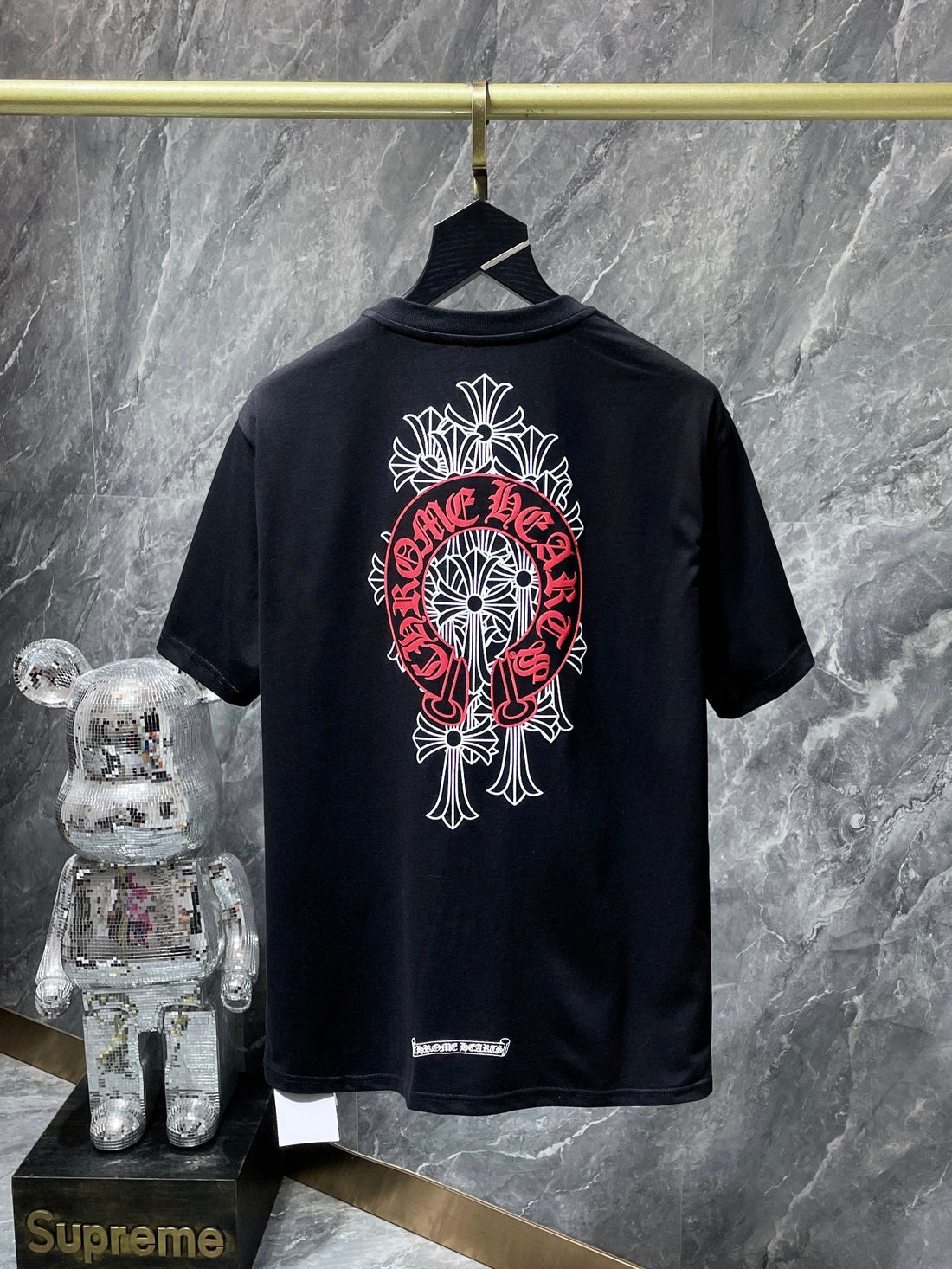 Chrome Hearts Pocket Cross Graphic Tee (Black/Red)